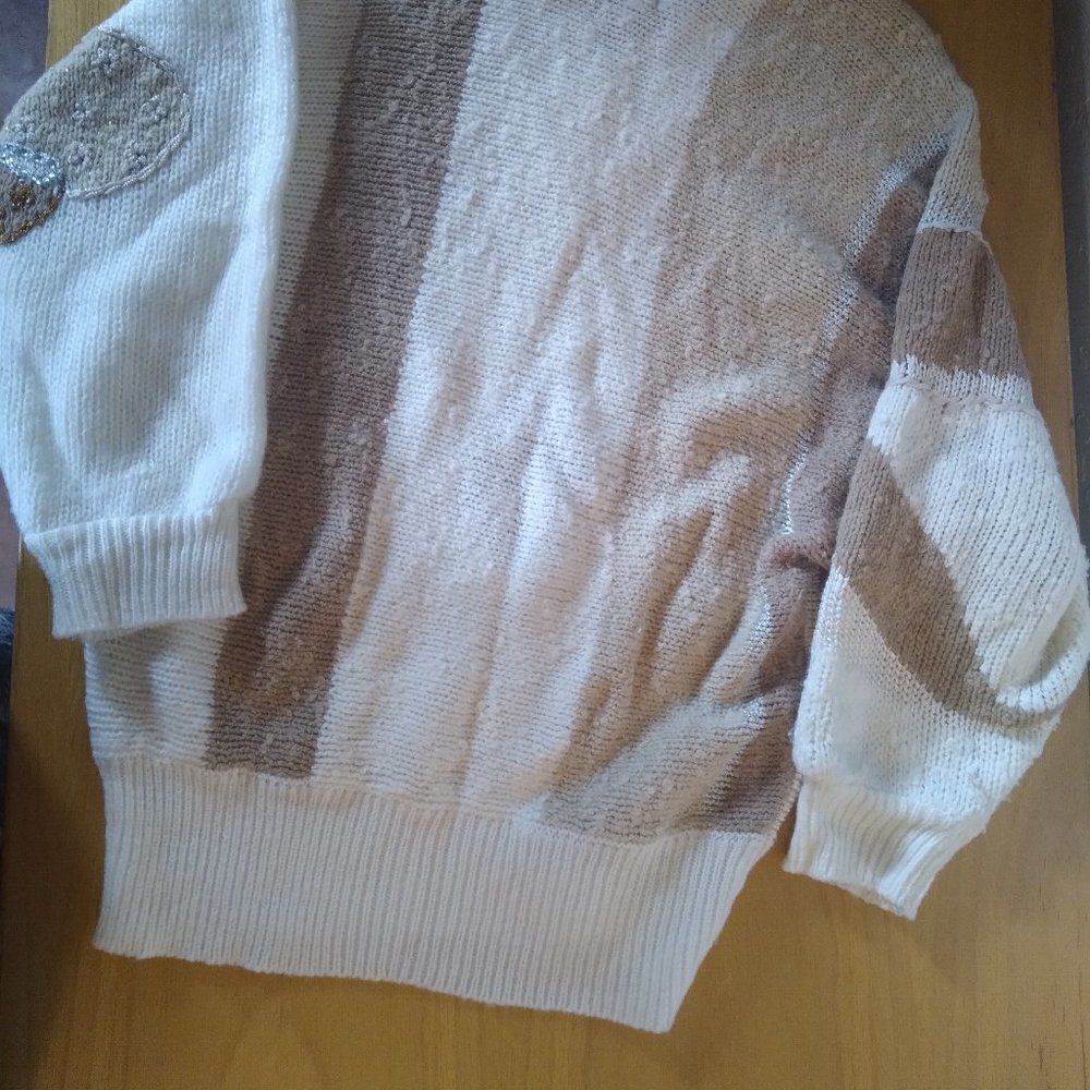VTG A'Milano Abstract Geometry Color Block Sweater - Picture 6 of 9